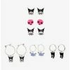Coupon 🧨 Kuromi Charm Hoop Earring Set ✨ -Cheap Sanrio Store 13468278 hi