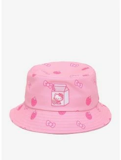 Hot Sale 😀 Hello Kitty Strawberries & Bows Bucket Hat 😍
