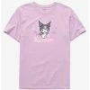 Coupon 🥰 Kuromi Lavender 👧 Girls T-Shirt 🔔