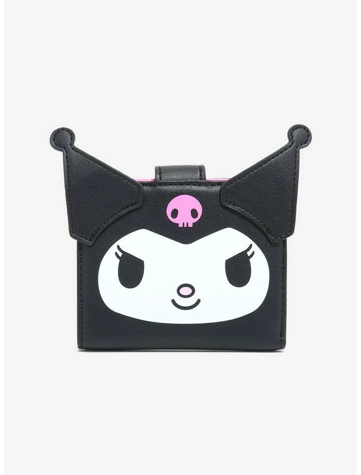 New ✔️ Loungefly Sanrio Kuromi Character Mini Flap Wallet ⌛ 3 New ✔️ Loungefly Sanrio Kuromi Character Mini Flap Wallet ⌛