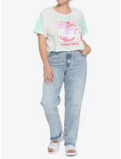 Coupon 😀 Sanrio Ice Cream Kawaii Tokyo Crop 👧 Girls Tie-Dye T-Shirt Plus Size 🔥 -Cheap Sanrio Store 15566171 av1