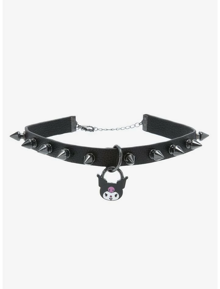 Best Sale 👍 Kuromi Padlock Spiked Choker 😀 3 Best Sale 👍 Kuromi Padlock Spiked Choker 😀
