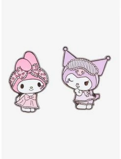 Flash Sale ✔️ My Melody & Kuromi Slumber Party Enamel Pin Set 🌟