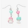 Buy 😉 Little Twin Stars Mismatch Hearts Earrings 🎁 -Cheap Sanrio Store 15851160 hi