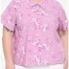 Top 10 🌟 Hello Kitty Strawberry Milk 👧 Girls Woven Button-Up Plus Size 🔔