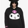 Best deal 🎉 Kuromi 3D Ears 👧 Girls Hoodie Plus Size ✨ -Cheap Sanrio Store 15951323 hi