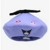 Best deal 🌟 Kuromi Embroidered Skulls Beret 🌟 -Cheap Sanrio Store 16068777 hi