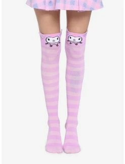 New ⭐ Kuromi Stripe Knee-High 🧦 Socks 😀