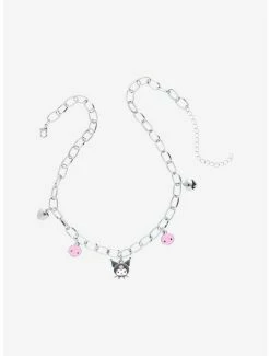 Coupon 🔥 Kuromi Skulls & Hearts Charm Choker 🔔