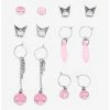 Best deal ✨ Kuromi Skulls & Faux Crystal Earring Set ❤️ -Cheap Sanrio Store 16259604 hi