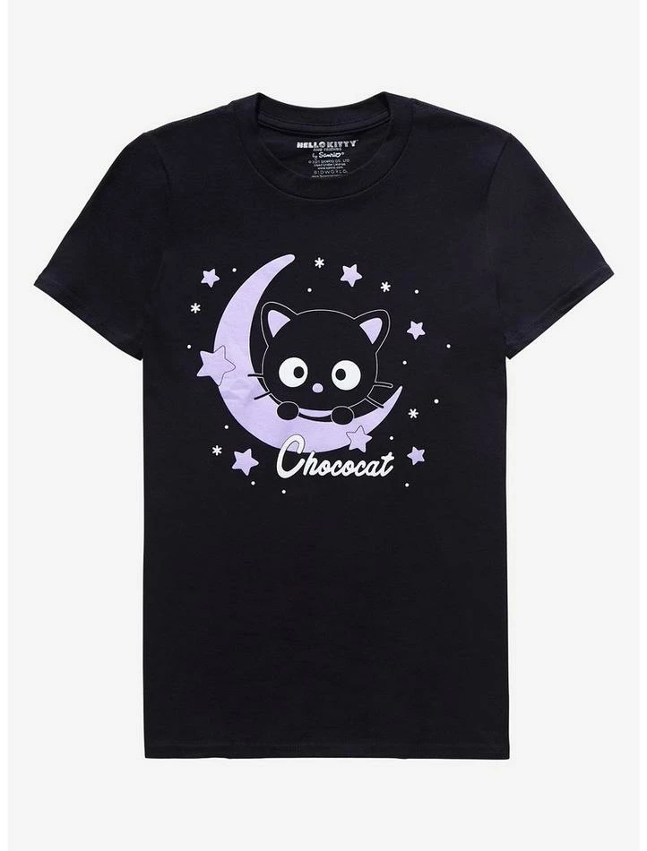 New ๐ Chococat Moon & Stars Boyfriend Fit ๐ง Girls T-Shirt ๐ 3 New ๐ Chococat Moon & Stars Boyfriend Fit ๐ง Girls T-Shirt ๐