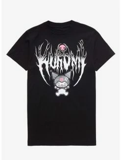 Best reviews of ❤️ Kuromi Metal Font Boyfriend Fit 👧 Girls T-Shirt 😉