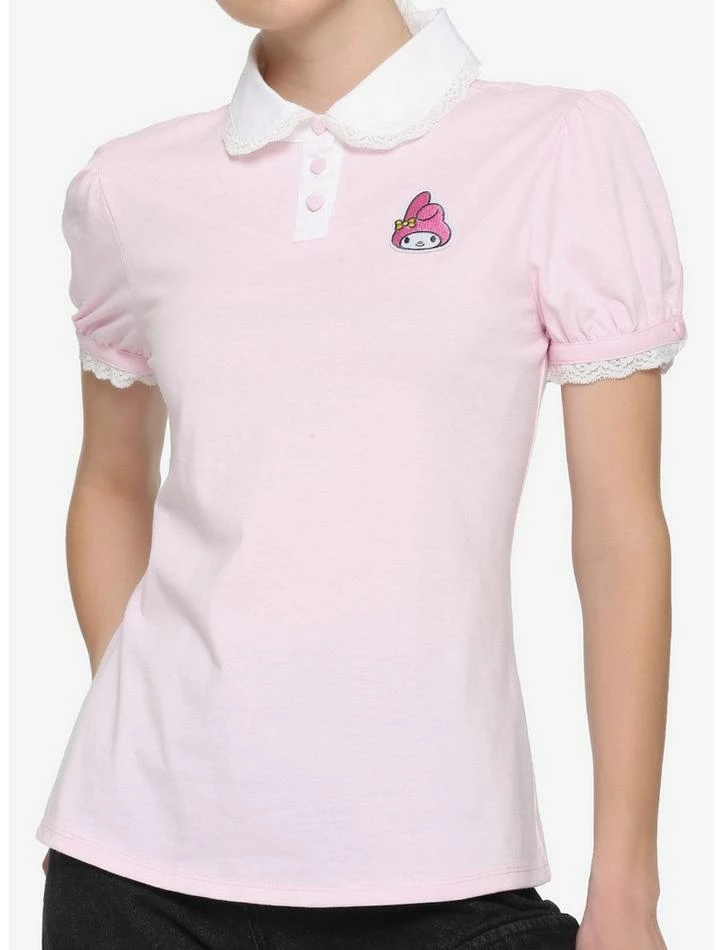 Cheap 👍 My Melody Pink Collared 👧 Girls Top 🎁 3 Cheap 👍 My Melody Pink Collared 👧 Girls Top 🎁