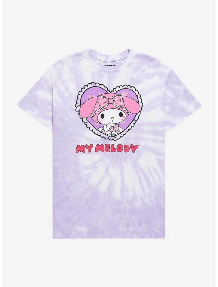 Best deal 👏 My Melody & Kuromi Pastel Tie-Dye Boyfriend Fit 👧 Girls T-Shirt 😉 3 Best deal 👏 My Melody & Kuromi Pastel Tie-Dye Boyfriend Fit 👧 Girls T-Shirt 😉