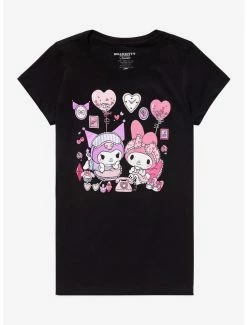 Buy ⭐ My Melody & Kuromi Slumber Party 👧 Girls T-Shirt Plus Size ❤️