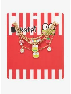 Best Sale 💯 Keroppi Mushroom & Strawberry Charm Necklace Set 🥰 -Cheap Sanrio Store 16816565 av2