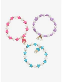 Deals 😉 Little Twin Stars Rainbow Beaded Bracelet Set 🛒