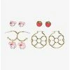 Brand new ✔️ My Melody Strawberry Bow Earring Set 🤩 -Cheap Sanrio Store 16816607 hi