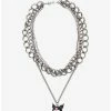Flash Sale 🎁 Kuromi Charm Multi Chain Necklace 😀 -Cheap Sanrio Store 16816712 hi