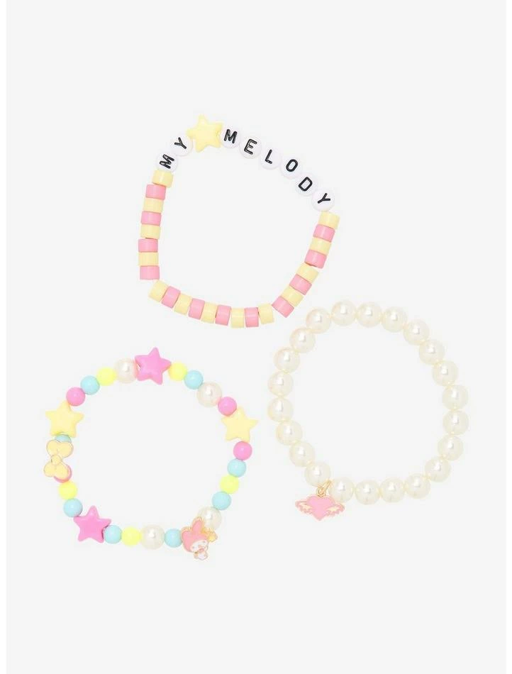 Buy ⭐ My Melody Pearl Beaded Bracelet Set 🎁 4 Buy ⭐ My Melody Pearl Beaded Bracelet Set 🎁 - Image 2