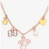 Budget 💯 My Melody Rose Gold Charm Necklace 🤩