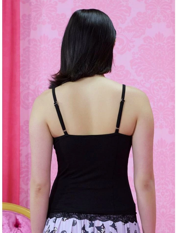 Top 10 😀 Kuromi Lace-Up 👧 Girls Strappy Tank Top 🌟 5 Top 10 😀 Kuromi Lace-Up 👧 Girls Strappy Tank Top 🌟 - Image 3