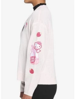 Outlet ✨ Hello Kitty Strawberry Milk Skimmer 👧 Girls Cardigan 🎁 -Cheap Sanrio Store 17076273 av3