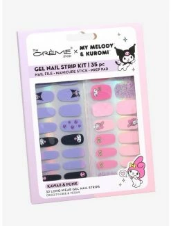 Discount 🎁 The Creme Shop My Melody & Kuromi Gel Nail Strips Set 👍