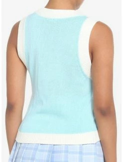 New ⌛ Cinnamoroll Embroidery 👧 Girls Sweater Vest 🤩 -Cheap Sanrio Store 17147380 av2