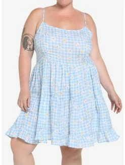Best Sale 😍 Cinnamoroll Gingham Tiered 👗 Dress Plus Size 👍