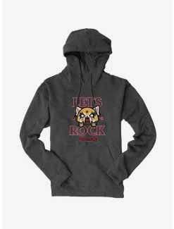 Top 10 ✔️ Aggretsuko Let's Rock Hoodie 🌟 -Cheap Sanrio Store 17151593 hi