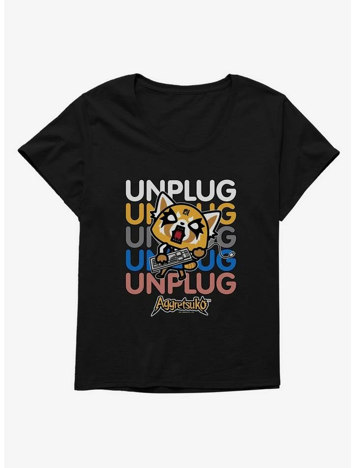 Flash Sale ๐ Aggretsuko Unplug ๐ง Girls T-Shirt Plus Size โ 4 Flash Sale ๐ Aggretsuko Unplug ๐ง Girls T-Shirt Plus Size โ - Image 2