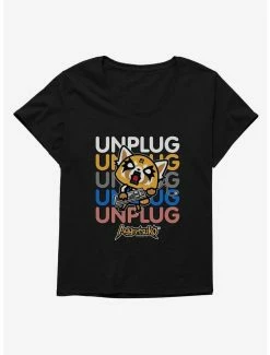 Flash Sale 🎁 Aggretsuko Unplug 👧 Girls T-Shirt Plus Size ⌛
