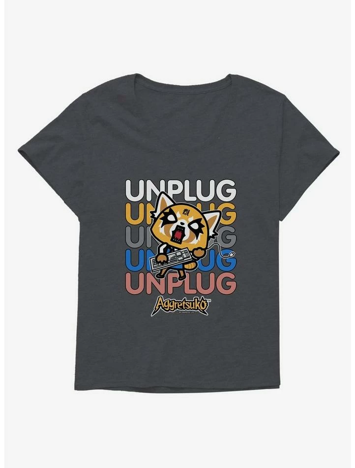 Flash Sale ๐ Aggretsuko Unplug ๐ง Girls T-Shirt Plus Size โ 5 Flash Sale ๐ Aggretsuko Unplug ๐ง Girls T-Shirt Plus Size โ - Image 3