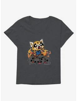 Cheap 🎉 Aggretsuko Rage 👧 Girls Plus Size T-Shirt 🎁 -Cheap Sanrio Store 17165222 hi
