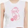 Hot Sale 🌟 Hello Kitty Strawberry Milk Tank & Shorts 👧 Girls Lounge Set 😉