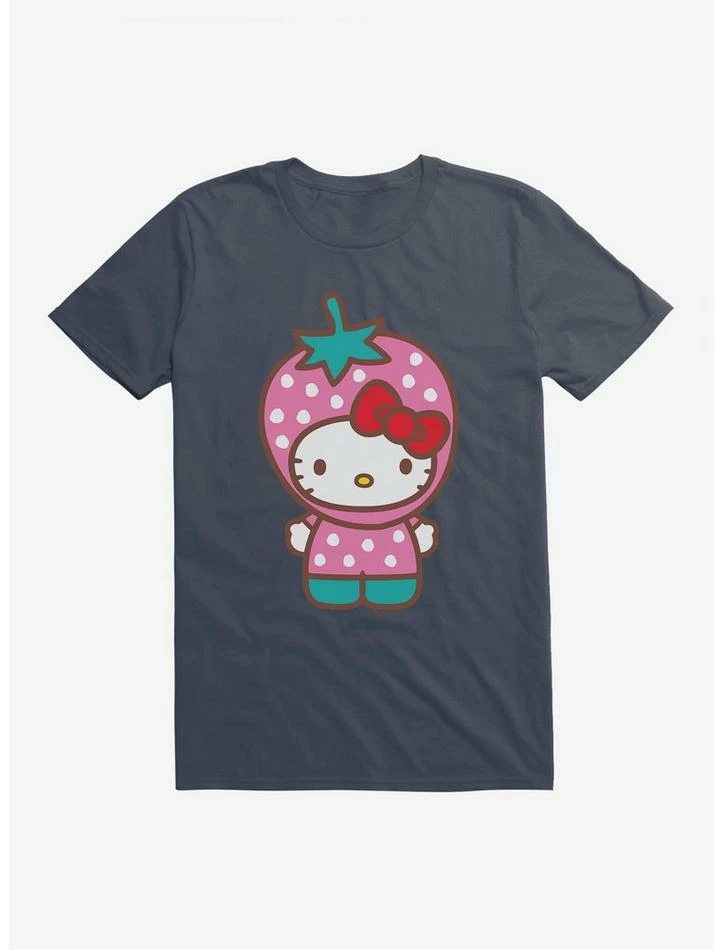 New 🧨 Hello Kitty Five A Day Strawberry Hat T-Shirt 🧨 8 New 🧨 Hello Kitty Five A Day Strawberry Hat T-Shirt 🧨 - Image 6
