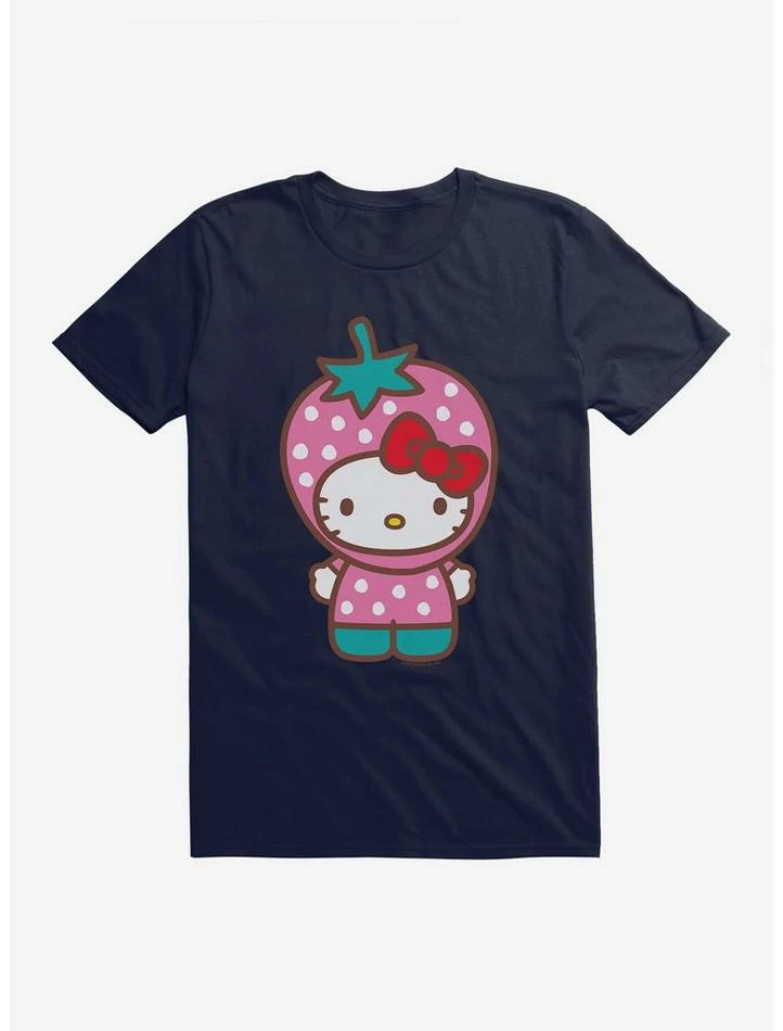 New 🧨 Hello Kitty Five A Day Strawberry Hat T-Shirt 🧨 10 New 🧨 Hello Kitty Five A Day Strawberry Hat T-Shirt 🧨 - Image 8