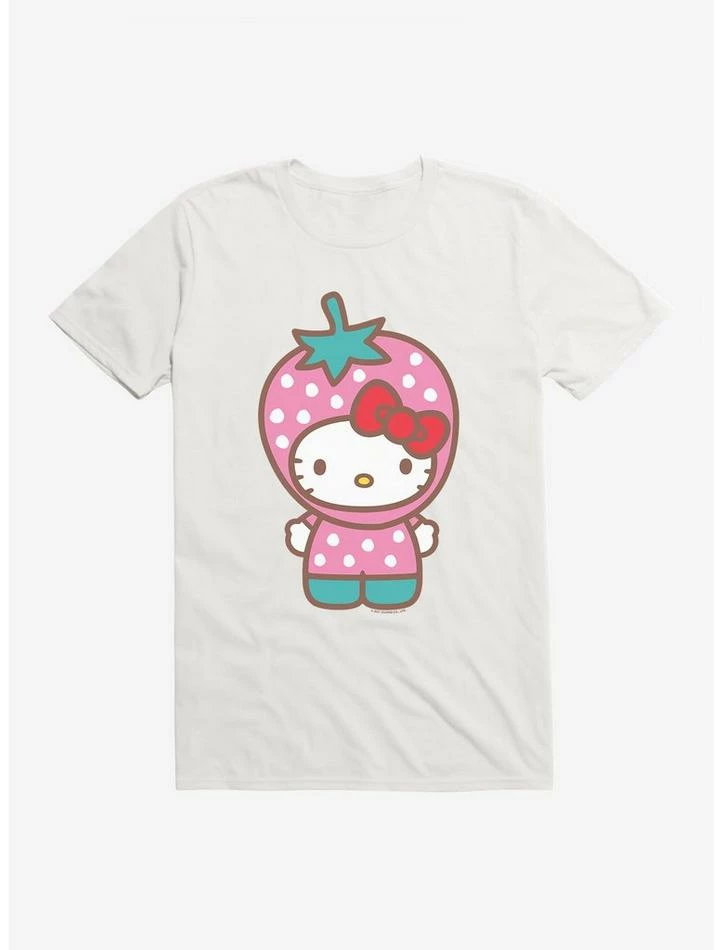New 🧨 Hello Kitty Five A Day Strawberry Hat T-Shirt 🧨 13 New 🧨 Hello Kitty Five A Day Strawberry Hat T-Shirt 🧨 - Image 11