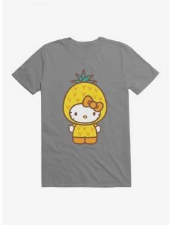 Best Pirce 🔔 Hello Kitty Five A Day Wise Pineapple T-Shirt ⭐ -Cheap Sanrio Store 17202413 hi