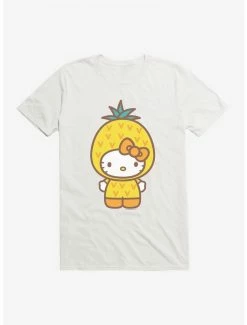 Best Pirce 🔔 Hello Kitty Five A Day Wise Pineapple T-Shirt ⭐ -Cheap Sanrio Store 17202431 hi