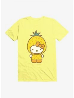 Best Pirce 🔔 Hello Kitty Five A Day Wise Pineapple T-Shirt ⭐ -Cheap Sanrio Store 17202441 hi