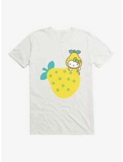 Outlet 😉 Hello Kitty Five A Day Hiding The Pear T-Shirt ✨ -Cheap Sanrio Store 17203215 hi