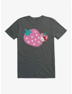 Flash Sale 🛒 Hello Kitty Five A Day Pink Strawberry T-Shirt ✨ -Cheap Sanrio Store 17203341 hi