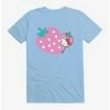 Flash Sale 🛒 Hello Kitty Five A Day Pink Strawberry T-Shirt ✨ -Cheap Sanrio Store 17203377 hi