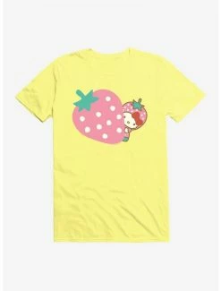Flash Sale 🛒 Hello Kitty Five A Day Pink Strawberry T-Shirt ✨ -Cheap Sanrio Store 17203422 hi