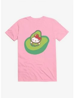 Best Sale 🎁 Hello Kitty Five A Day Playing In Avacado T-Shirt 👏 -Cheap Sanrio Store 17203449 hi