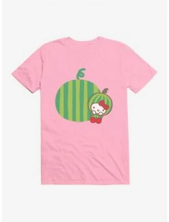 Outlet 😉 Hello Kitty Five A Day Watermelon Relaxing T-Shirt 🤩 -Cheap Sanrio Store 17204043 hi