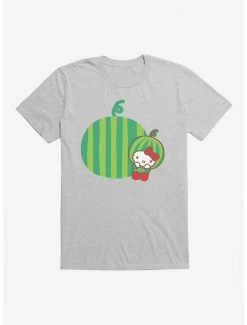 Outlet 😉 Hello Kitty Five A Day Watermelon Relaxing T-Shirt 🤩 -Cheap Sanrio Store 17204052 hi