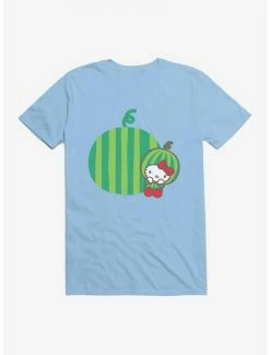Outlet 😉 Hello Kitty Five A Day Watermelon Relaxing T-Shirt 🤩 -Cheap Sanrio Store 17204070 hi